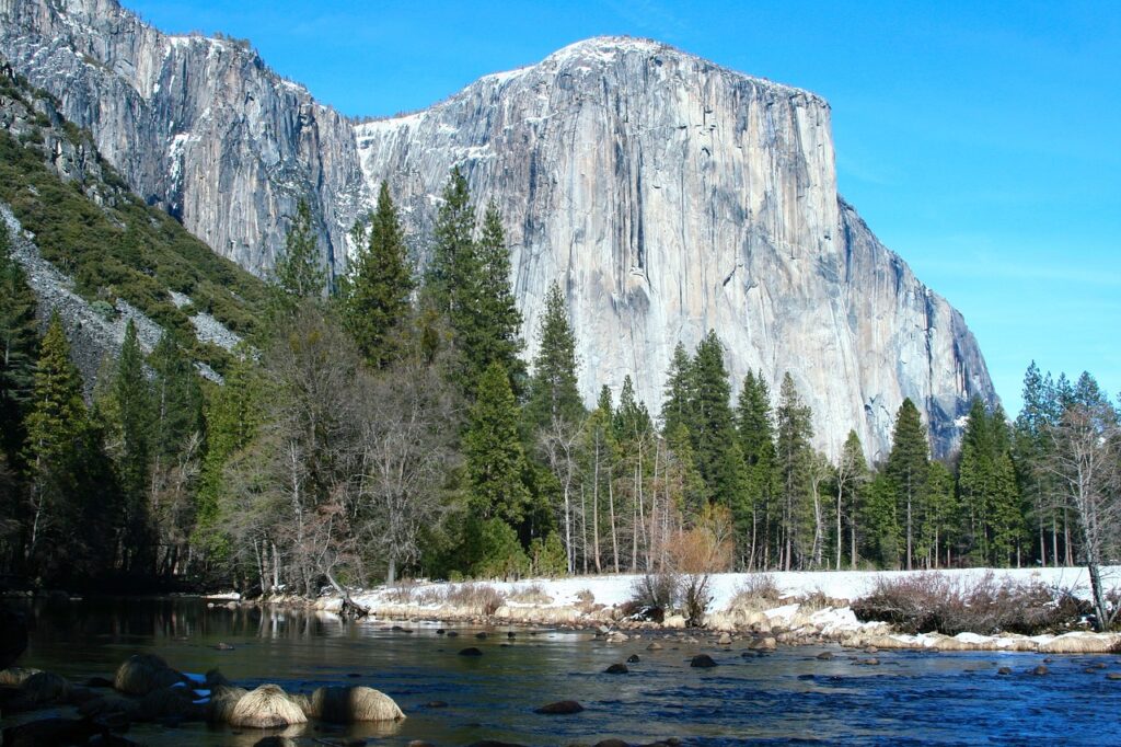 river snow-yosemite