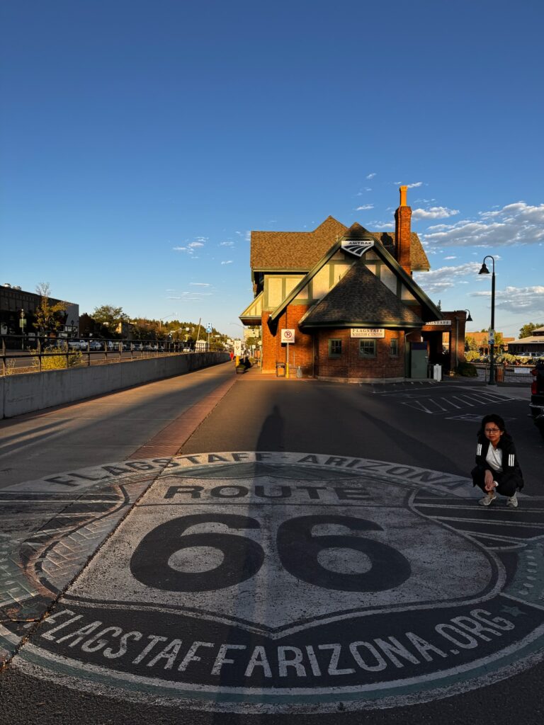 flagstaff-route 66 emblem amtrack