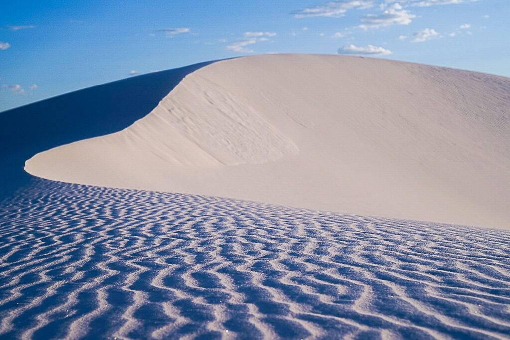 white sands